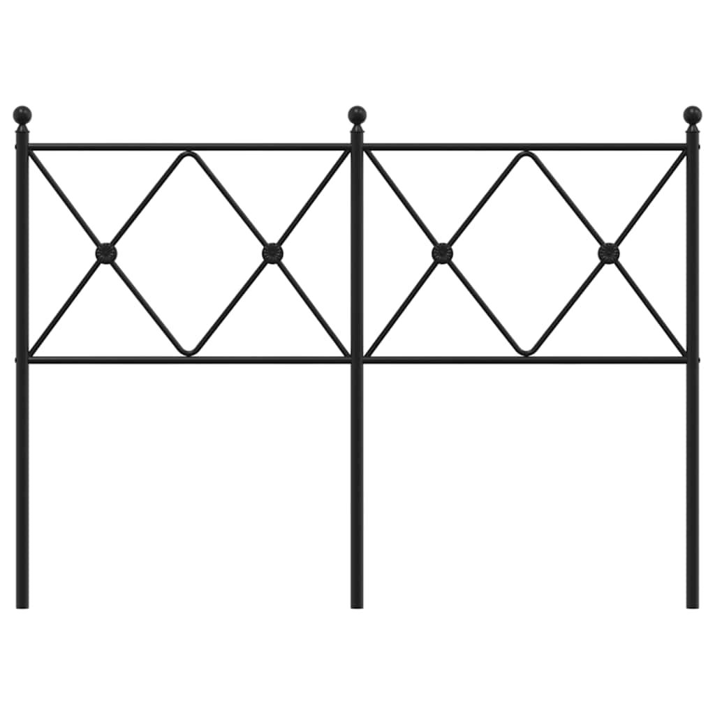 vidaXL Ersatz-Kopfteil Metall Schwarz 120 cm