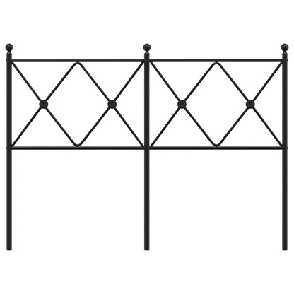 vidaXL Ersatz-Kopfteil Metall Schwarz 120 cm