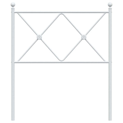 vidaXL Ersatz-Kopfteil Metall Weiß 75 cm