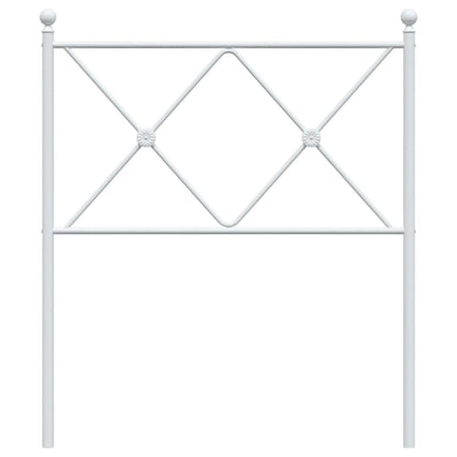 vidaXL Ersatz-Kopfteil Metall Weiß 80 cm
