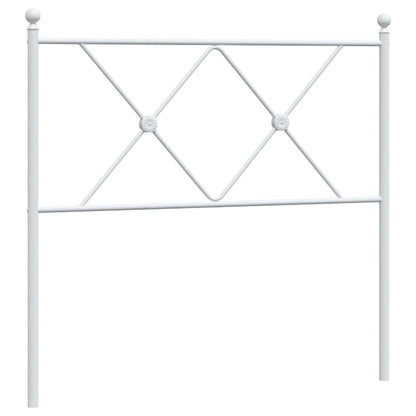 vidaXL Ersatz-Kopfteil Metall Weiß 90 cm