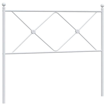 vidaXL Ersatz-Kopfteil Metall Weiß 100 cm