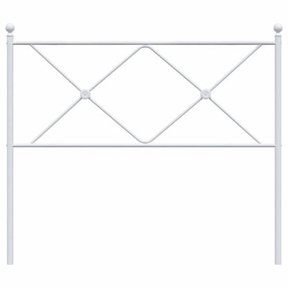 vidaXL Ersatz-Kopfteil Metall Weiß 100 cm