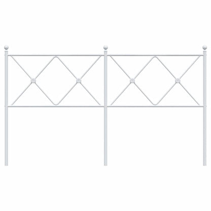 vidaXL Ersatz-Kopfteil Metall Weiß 150 cm