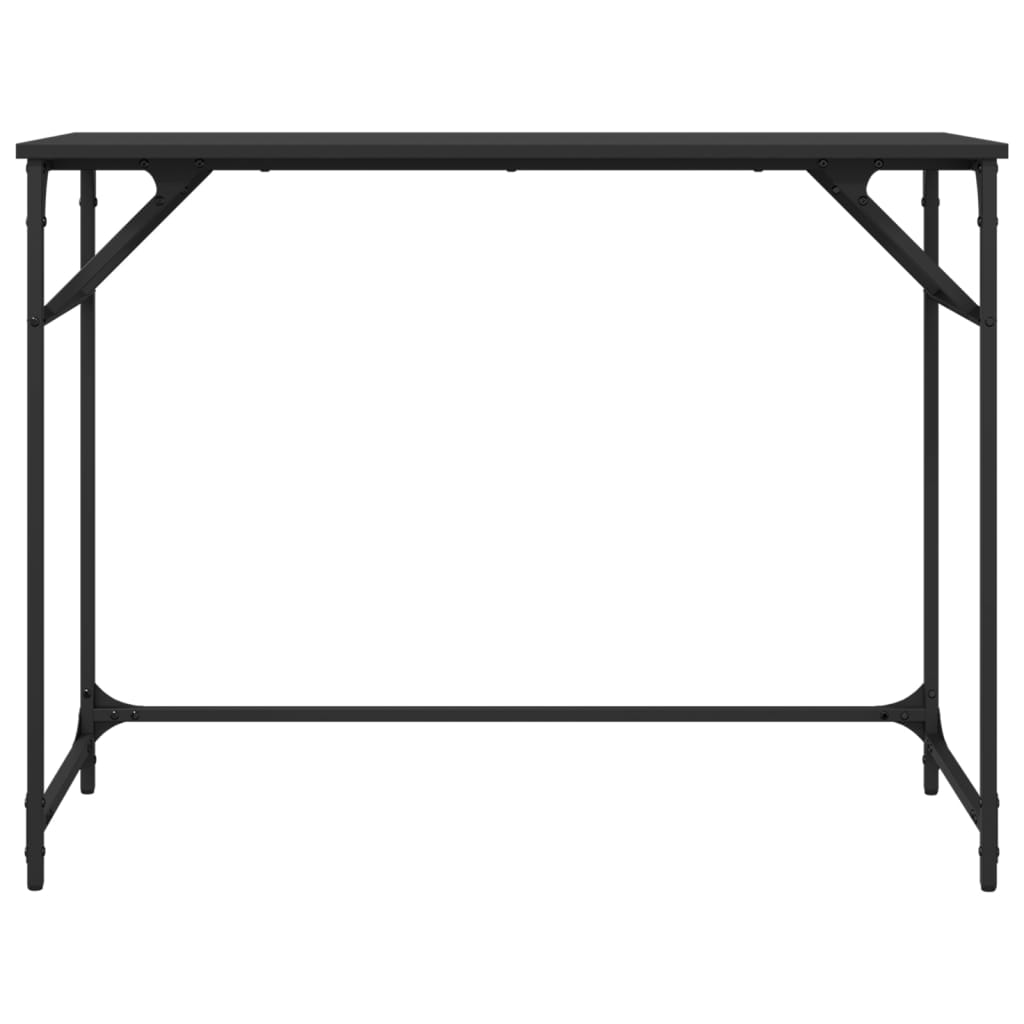 vidaXL Schreibtisch Schwarz 100x45x76 cm Holzwerkstoff und Stahl