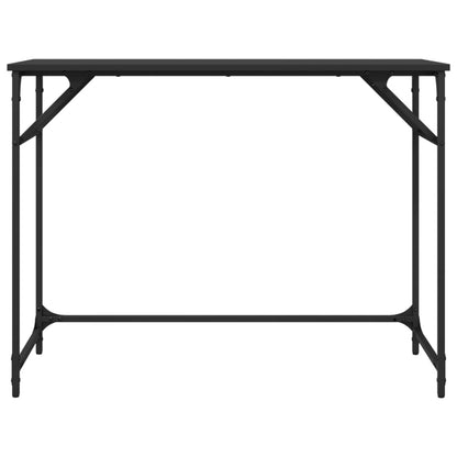 vidaXL Schreibtisch Schwarz 100x45x76 cm Holzwerkstoff und Stahl
