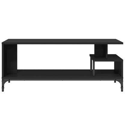 Meuble TV vidaXL Noir 102x40x41 cm Bois d'ingénierie et acier