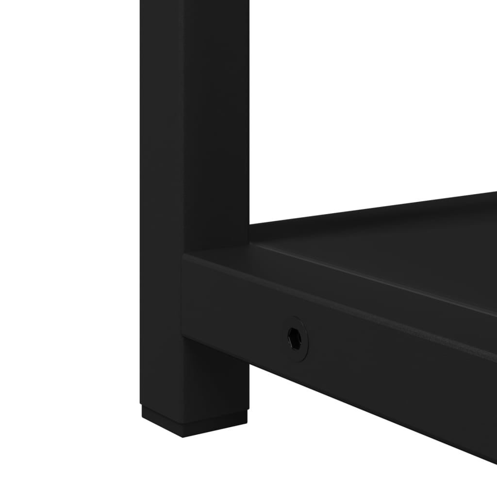 vidaXL Bad-Spiegelschrank Schwarz 60x16x60 cm Holzwerkstoff
