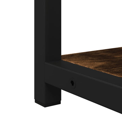 vidaXL Bad-Spiegelschrank Räuchereiche 60x16x60 cm Holzwerkstoff