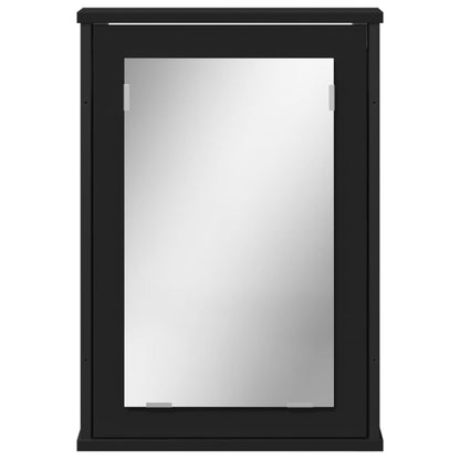 vidaXL Armoire de toilette murale Noir 42x12x60 cm Bois d'ingénierie
