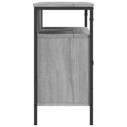 vidaXL Waschbeckenunterschrank Grau Sonoma 80x30x60 cm Holzwerkstoff