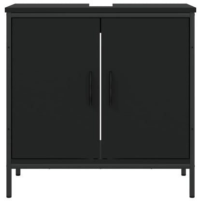 Meuble bas de lavabo vidaXL Noir 60x30x60 cm Bois d'ingénierie