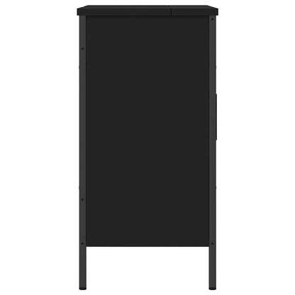 Meuble bas de lavabo vidaXL Noir 60x30x60 cm Bois d'ingénierie
