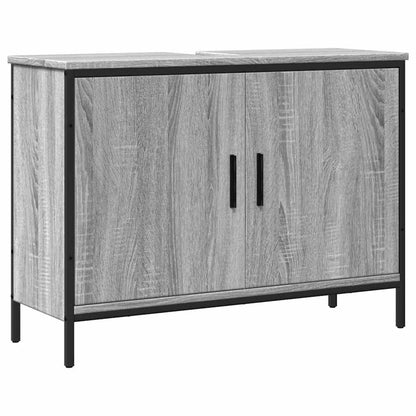 Meuble sous lavabo vidaXL gris Sonoma 80x30x60 cm en bois d'ingénierie