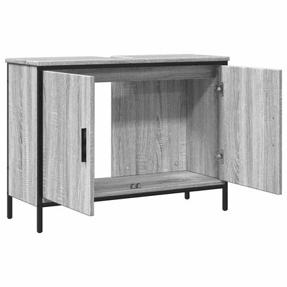Meuble sous lavabo vidaXL gris Sonoma 80x30x60 cm en bois d'ingénierie