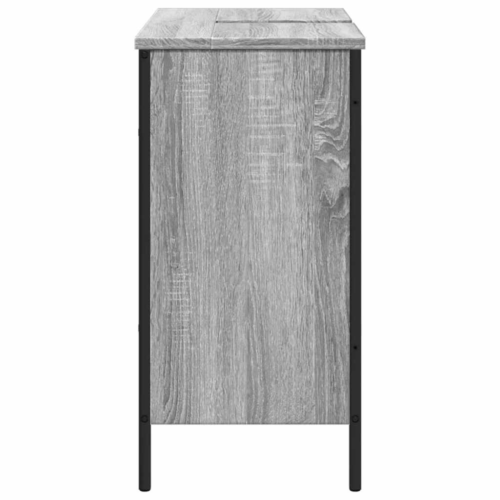 Meuble sous lavabo vidaXL gris Sonoma 80x30x60 cm en bois d'ingénierie