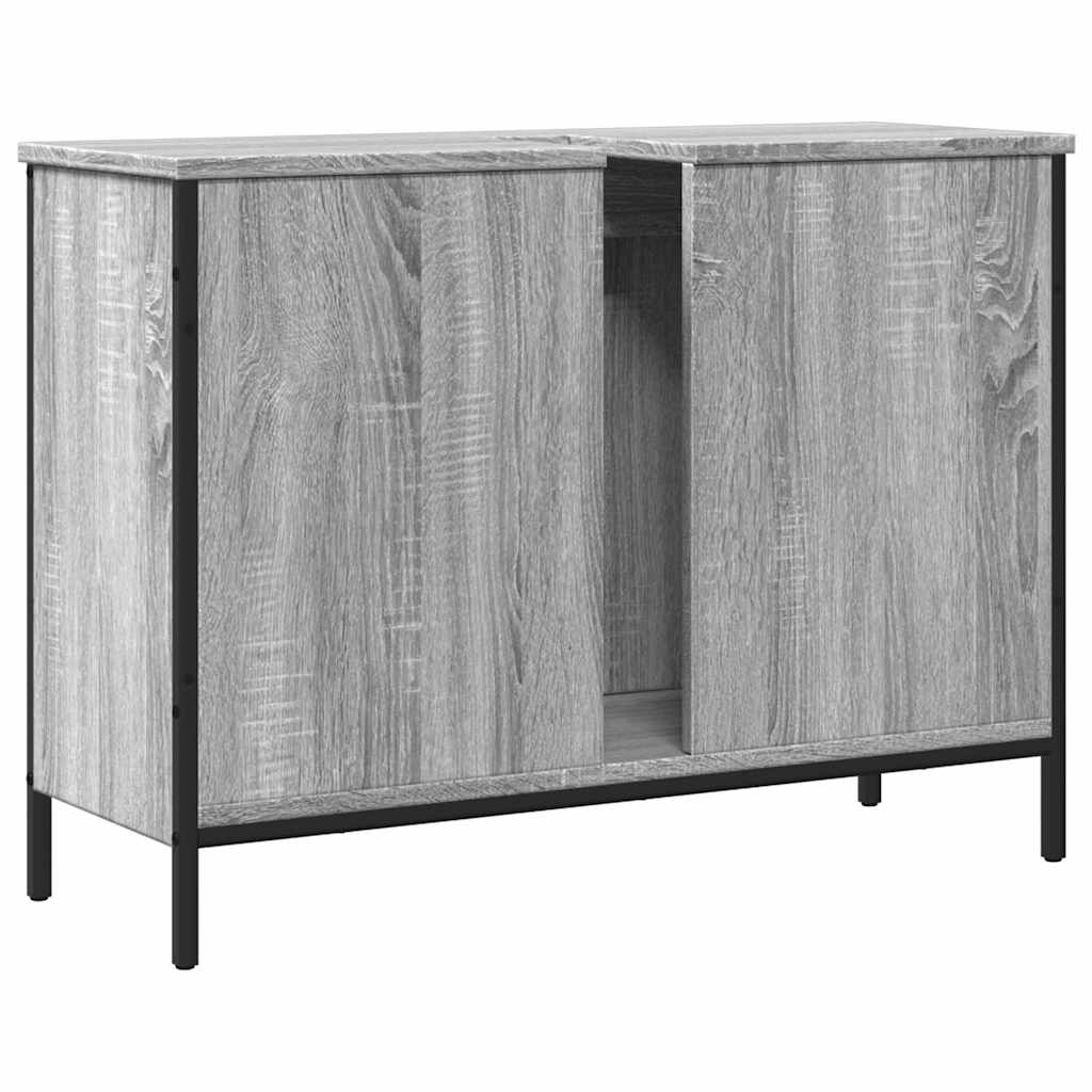 Meuble sous lavabo vidaXL gris Sonoma 80x30x60 cm en bois d'ingénierie