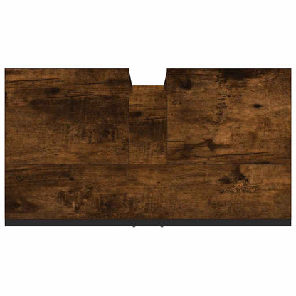 Waschbeckenunterschrank Räuchereiche 60x33x60 cm Holzwerkstoff