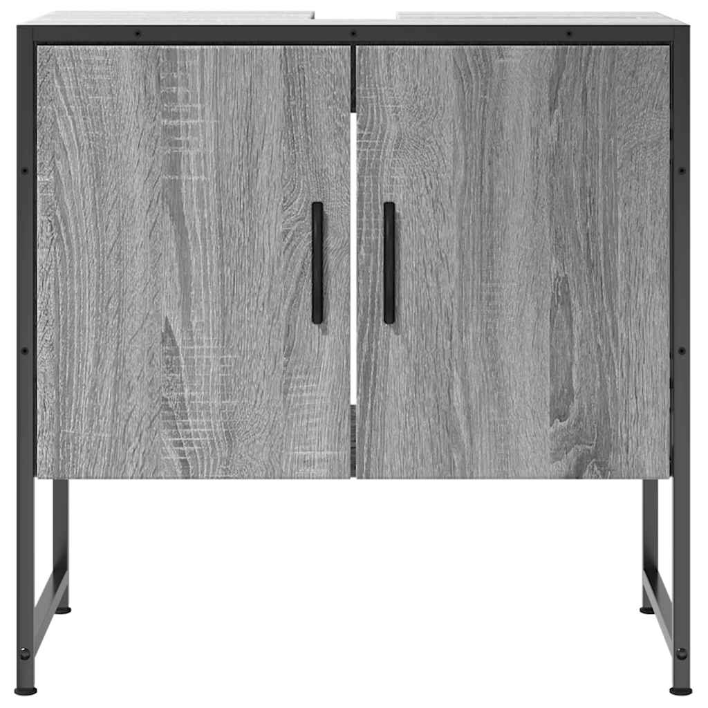Meuble sous-vasque gris sonoma 60x33x60 cm en bois d'ingénierie vidaXL