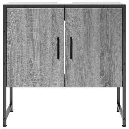 Meuble sous-vasque gris sonoma 60x33x60 cm en bois d'ingénierie vidaXL