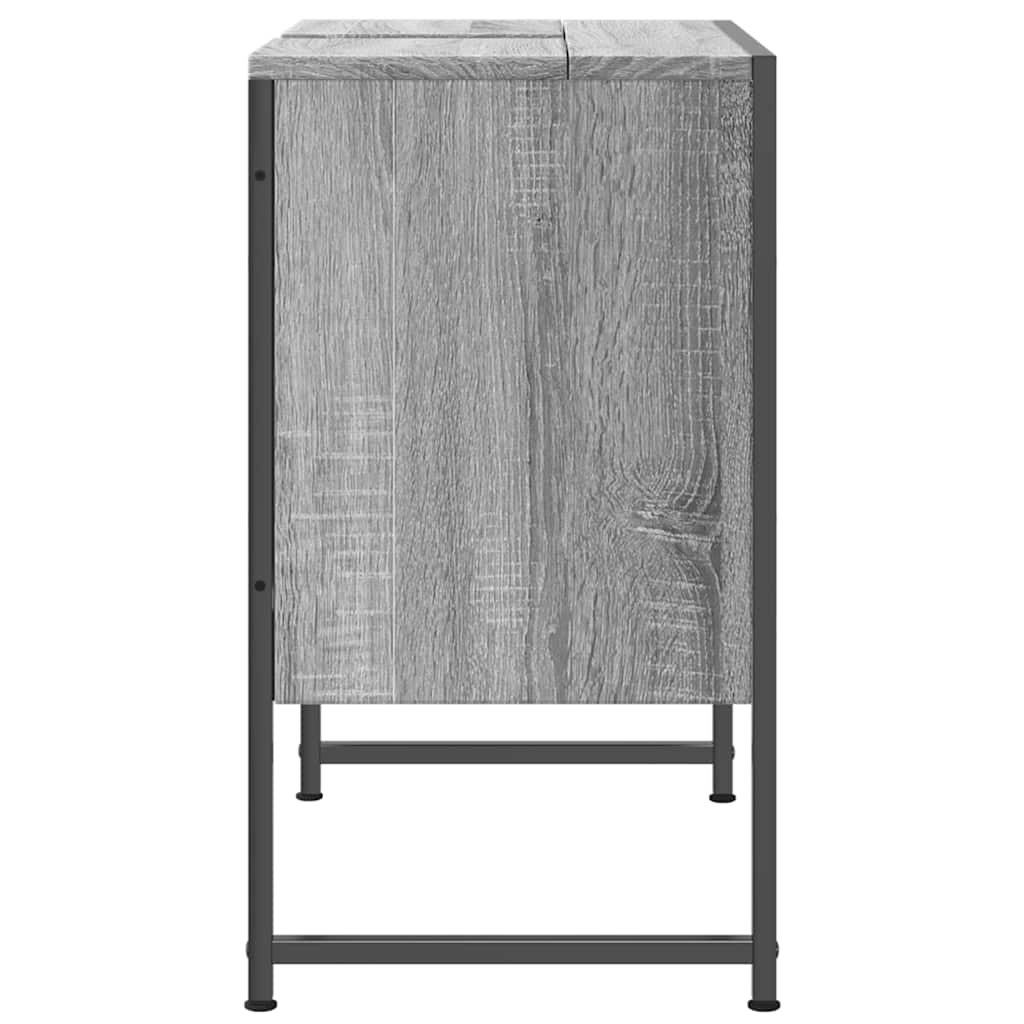 Meuble sous-vasque gris sonoma 60x33x60 cm en bois d'ingénierie vidaXL
