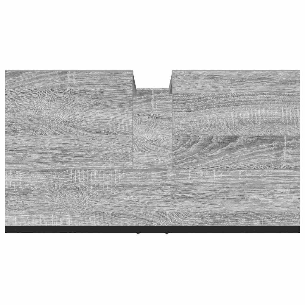Meuble sous-vasque gris sonoma 60x33x60 cm en bois d'ingénierie vidaXL