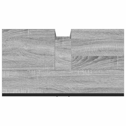 Meuble sous-vasque gris sonoma 60x33x60 cm en bois d'ingénierie vidaXL