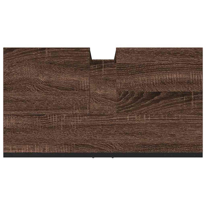 vidaXL Waschbeckenunterschrank Braun Eichen-Optik 60x33x60 cm