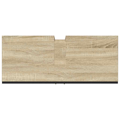vidaXL Waschbeckenunterschrank Sonoma-Eiche 80x33x60 cm Holzwerkstoff