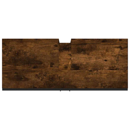 vidaXL Waschbeckenunterschrank Räuchereiche 80x33x60 cm Holzwerkstoff