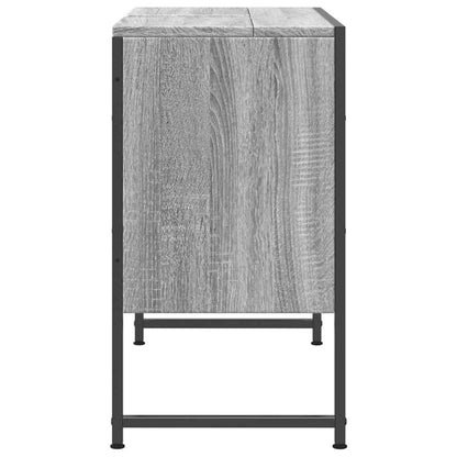 vidaXL Waschbeckenunterschrank Grau Sonoma 80x33x60 cm Holzwerkstoff