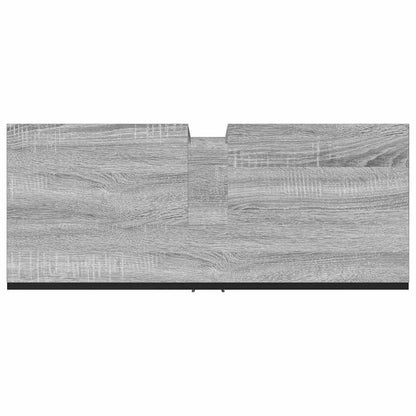 vidaXL Waschbeckenunterschrank Grau Sonoma 80x33x60 cm Holzwerkstoff