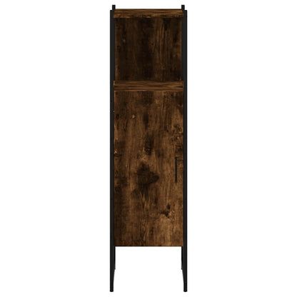 vidaXL Badschrank Räuchereiche 33x33x120,5 cm Holzwerkstoff