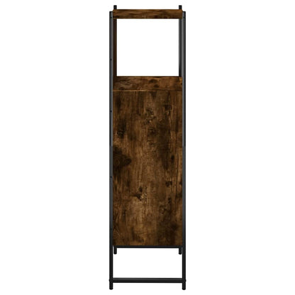 vidaXL Badschrank Räuchereiche 33x33x120,5 cm Holzwerkstoff