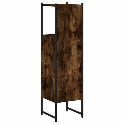 vidaXL Badschrank Räuchereiche 33x33x120,5 cm Holzwerkstoff