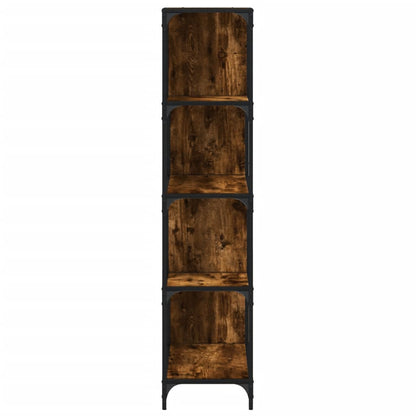 vidaXL Bücherregal 4 Etagen Räuchereiche 139x33,5x149 cm Holzwerkstoff
