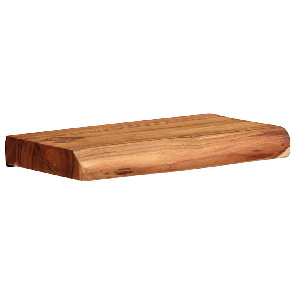 vidaXL Wandregale 2 Stk. 30x20x3,5 cm Massivholz Akazie