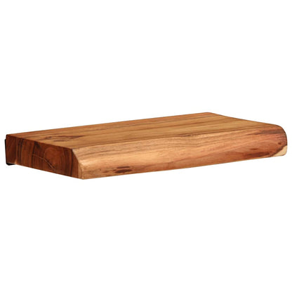 vidaXL Wandregale 2 Stk. 30x20x3,5 cm Massivholz Akazie