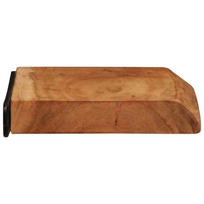 vidaXL Wandregale 2 Stk. 30x20x3,5 cm Massivholz Akazie