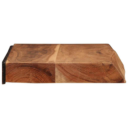 vidaXL Wandregale 2 Stk. 60x20x3,5 cm Massivholz Akazie