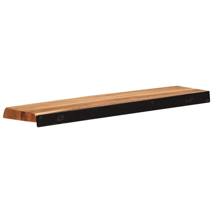 vidaXL Wandregale 2 Stk. 60x20x3,5 cm Massivholz Akazie