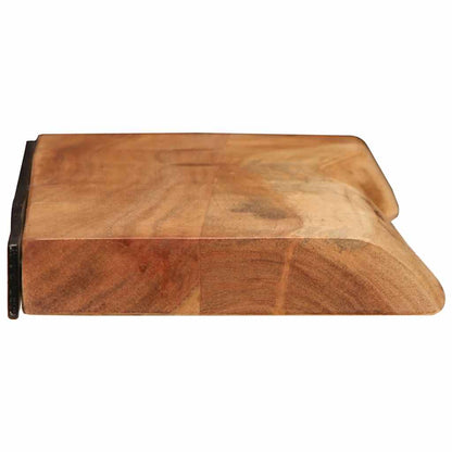 vidaXL Wandregale 2 Stk. 80x20x3,5 cm Massivholz Akazie