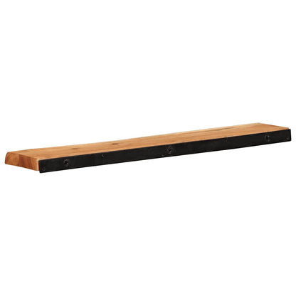 vidaXL Wandregale 2 Stk. 80x20x3,5 cm Massivholz Akazie