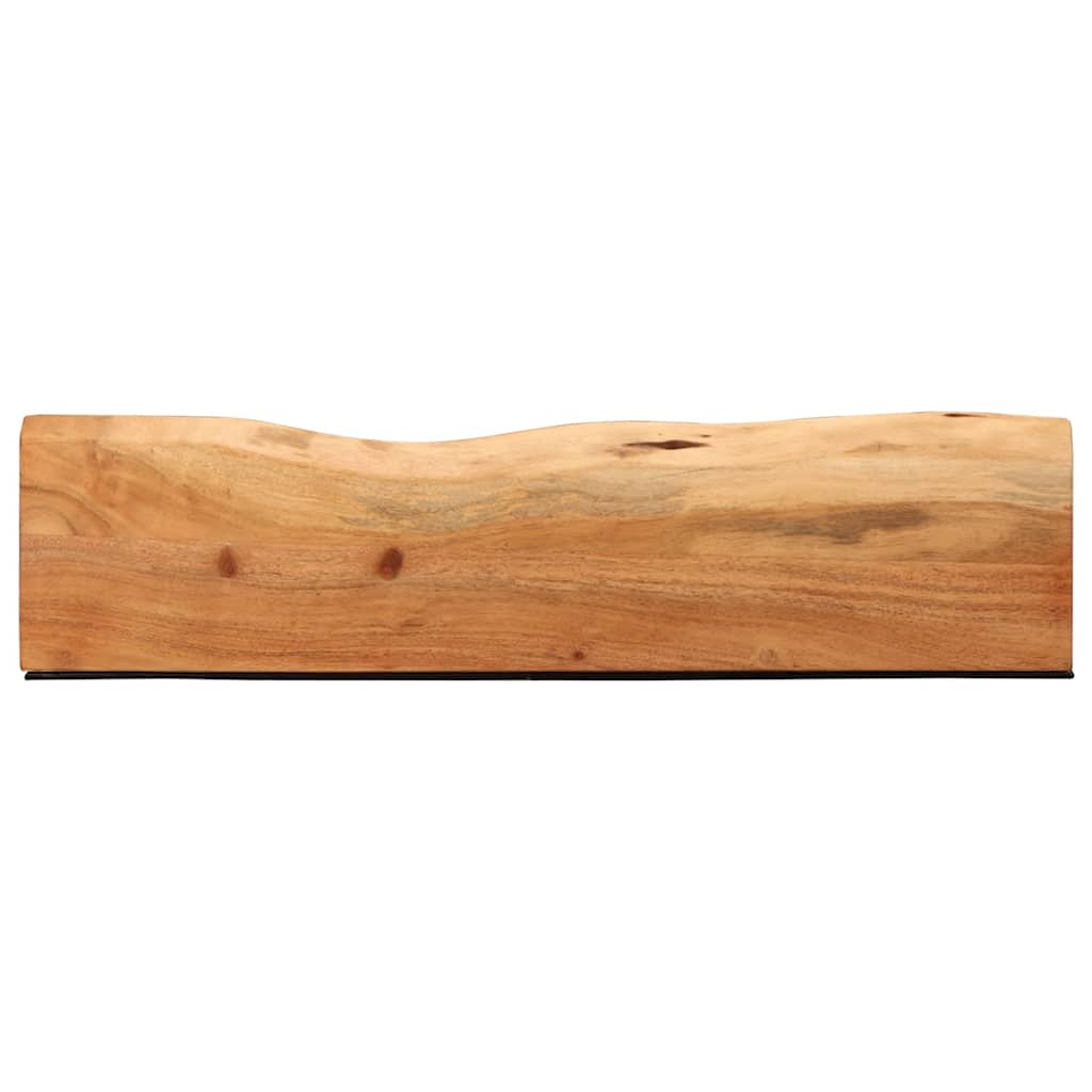 vidaXL Wandregale 2 Stk. 80x20x3,5 cm Massivholz Akazie