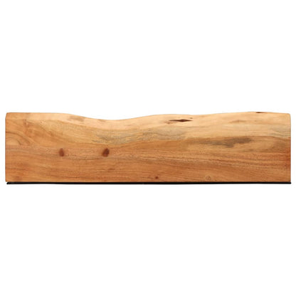 vidaXL Wandregale 2 Stk. 80x20x3,5 cm Massivholz Akazie