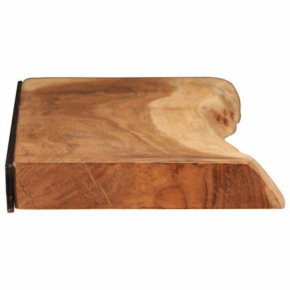 vidaXL Wandregale 2 Stk. 100x20x3,5 cm Massivholz Akazie