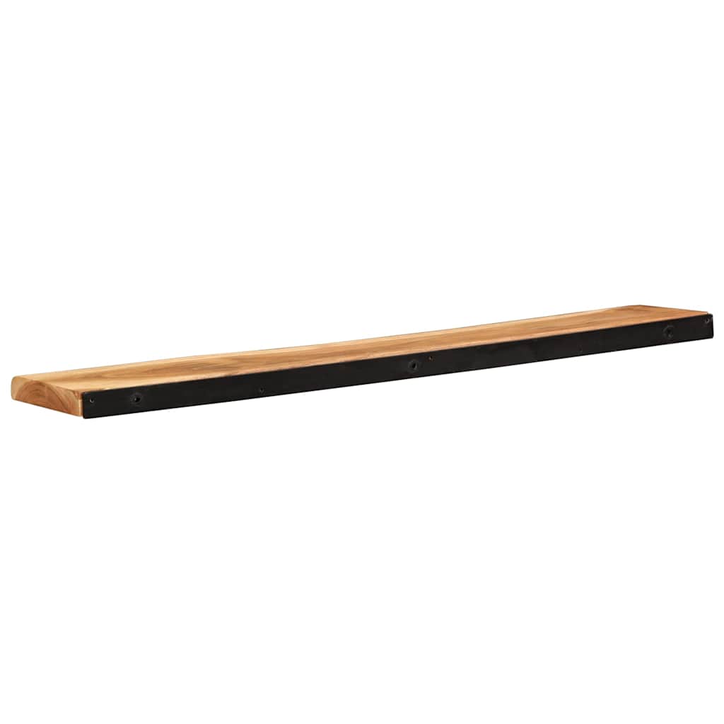 vidaXL Wandregale 2 Stk. 100x20x3,5 cm Massivholz Akazie