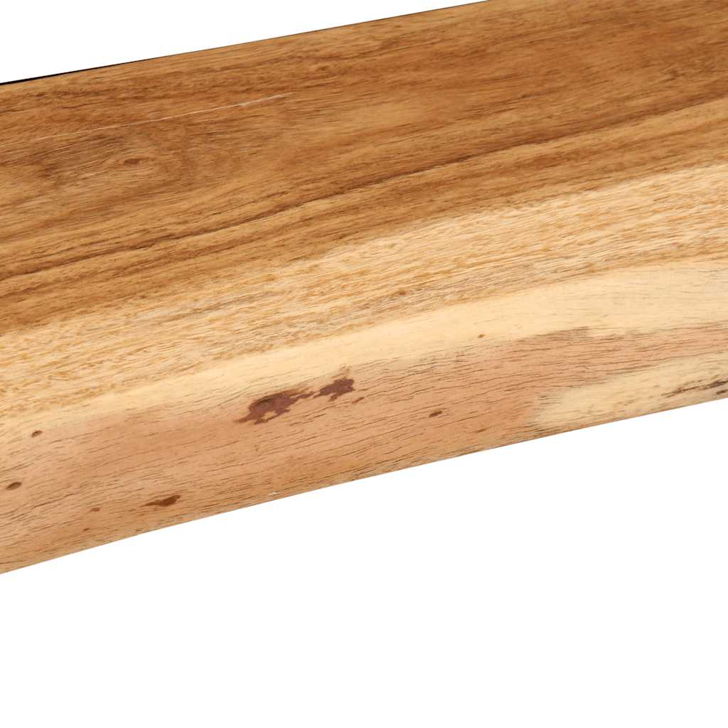 vidaXL Wandregale 2 Stk. 100x20x3,5 cm Massivholz Akazie