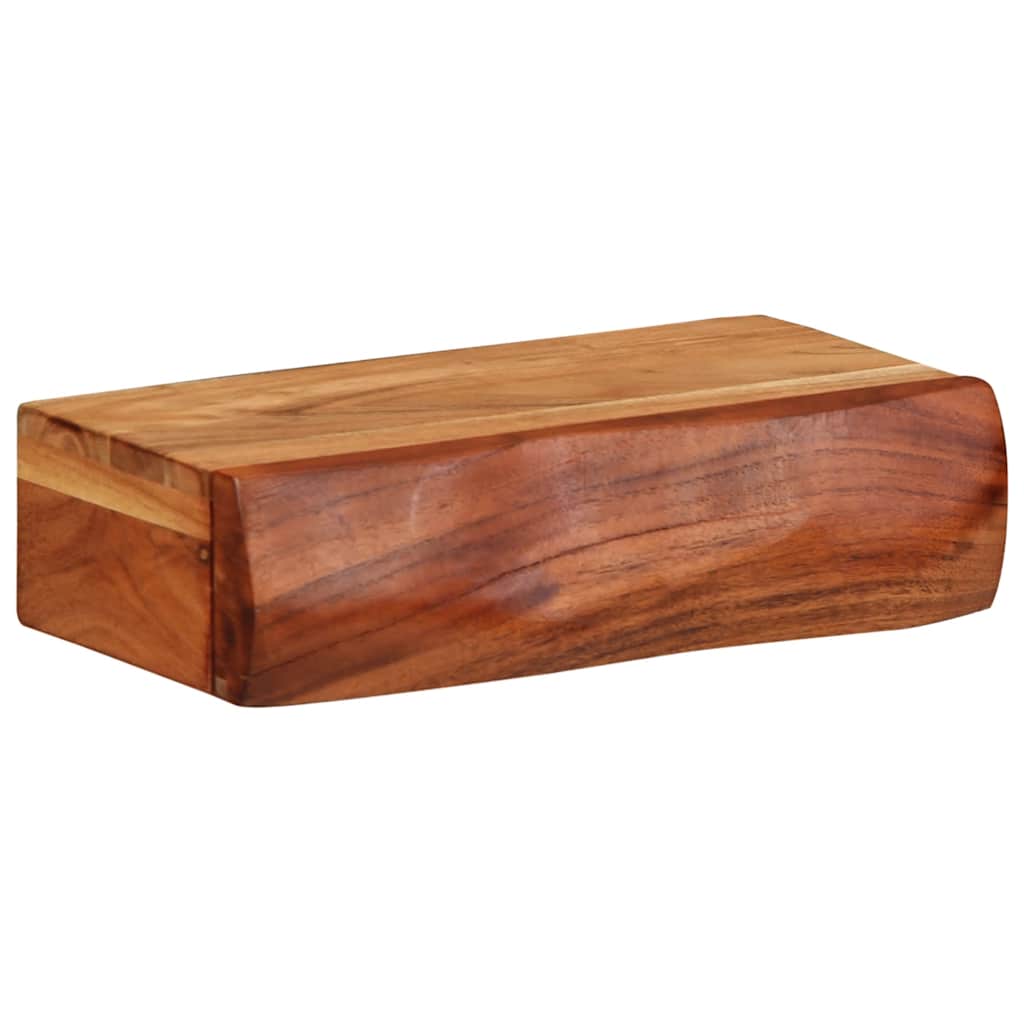 vidaXL Wandregale 2 Stk. 30x17x8 cm Massivholz Akazie