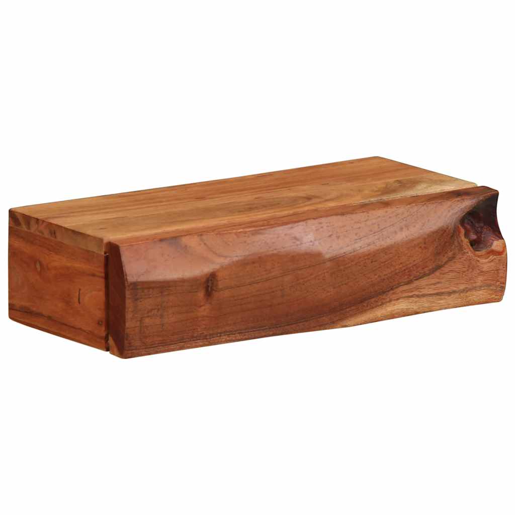 vidaXL Wandregale 2 Stk. 30x17x8 cm Massivholz Akazie